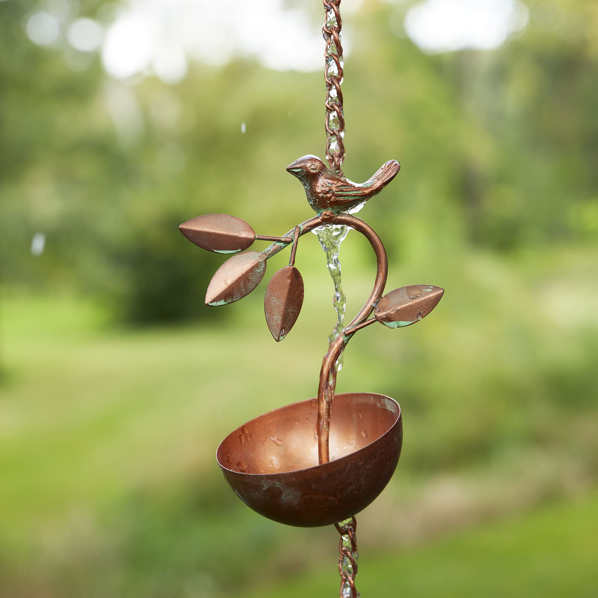 68.5" Bird Branch Rain Chain